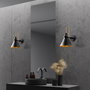 Opviq Arco - 15040 Lámpara de Pared de Metal Negra